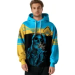 Personalized Newcastle United Grim Reaper Blue Black Hoodie Best Selling