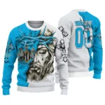 Personalized Newcastle United Jesus Tears Blue White Sweater Best Selling