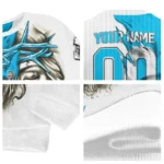 Personalized Newcastle United Jesus Tears Blue White Sweater Best Selling