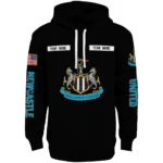Personalized Newcastle United Punisher Skull Black Hoodie Best Selling