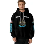 Personalized Newcastle United Punisher Skull Black Hoodie Best Selling