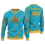 Personalized Newcastle United Stripe Motion Blue Sweater Best Selling