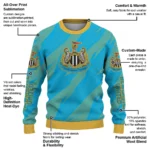 Personalized Newcastle United Stripe Motion Blue Sweater Best Selling