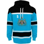 Personalized Newcastle United Striped Pattern Blue Hoodie Best Selling