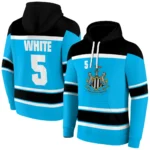 Personalized Newcastle United Striped Pattern Blue Hoodie Best Selling