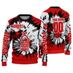 Personalized Nottingham Forest Burst Swirl Red Sweater Best Selling