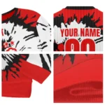 Personalized Nottingham Forest Burst Swirl Red Sweater Best Selling