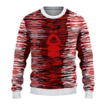 Personalized Nottingham Forest Camouflage Stripe Red White Sweater Best Selling