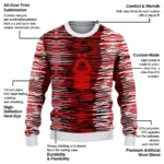 Personalized Nottingham Forest Camouflage Stripe Red White Sweater Best Selling