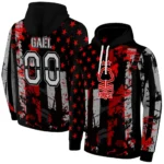 Personalized Nottingham Forest Distressed Flag Red Black Hoodie Best Selling