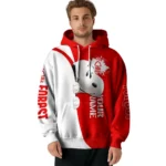 Personalized Nottingham Forest Peeking Snoopy Red Hoodie Best Selling