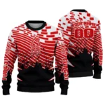 Personalized Nottingham Forest Pixel Flow Red Black Sweater Best Selling