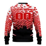 Personalized Nottingham Forest Pixel Flow Red Black Sweater Best Selling