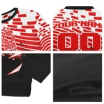 Personalized Nottingham Forest Pixel Flow Red Black Sweater Best Selling