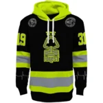 Personalized Nottingham Forest Safety Motif Black Neon Green Hoodie Best Selling