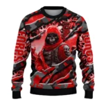 Personalized Nottingham Forest Skull Horde Red Sweater Best Selling