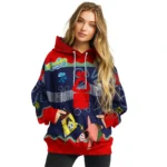 Personalized Nottingham Forest Spongebob Patrick Star Red Navy Hoodie Best Selling