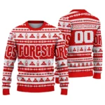 Personalized Nottingham Forest Tent Stripes Red White Sweater Best Selling