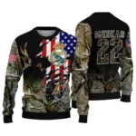Personalized Real Madrid American Flag Claw Sweater Best Selling