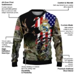 Personalized Real Madrid American Flag Claw Sweater Best Selling