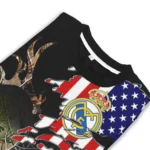 Personalized Real Madrid American Flag Claw Sweater Best Selling
