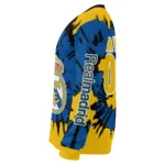 Personalized Real Madrid Burst Swirl Yellow Sweater Best Selling