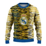 Personalized Real Madrid Camouflage Stripe Yellow White Sweater Best Selling
