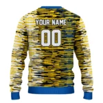 Personalized Real Madrid Camouflage Stripe Yellow White Sweater Best Selling