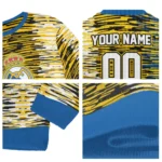 Personalized Real Madrid Camouflage Stripe Yellow White Sweater Best Selling