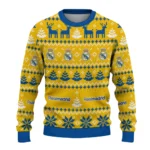 Personalized Real Madrid Christmas Designs Yellow Sweater Best Selling