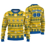 Personalized Real Madrid Christmas Designs Yellow Sweater Best Selling