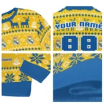 Personalized Real Madrid Christmas Designs Yellow Sweater Best Selling