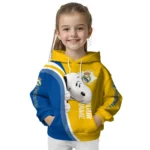Personalized Real Madrid Peeking Snoopy Yellow Hoodie Best Selling
