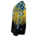 Personalized Real Madrid Pixel Flow Yellow Black Sweater Best Selling