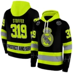 Personalized Real Madrid Safety Motif Black Neon Green Hoodie Best Selling
