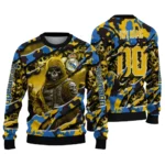 Personalized Real Madrid Skull Horde Yellow Sweater Best Selling