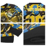 Personalized Real Madrid Skull Horde Yellow Sweater Best Selling