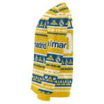 Personalized Real Madrid Tent Stripes Yellow White Sweater Best Selling