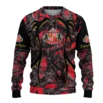 Personalized Sunderland Antlers Pattern Red Black Sweater Best Selling