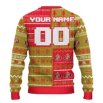 Personalized Sunderland Christmastree Bands White Sweater Best Selling