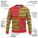 Personalized Sunderland Christmastree Bands White Sweater Best Selling