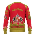 Personalized Sunderland Flame Border Red Sweater Best Selling