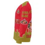 Personalized Sunderland Flame Border Red Sweater Best Selling