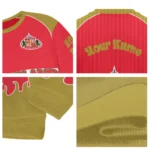 Personalized Sunderland Flame Border Red Sweater Best Selling