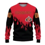Personalized Sunderland Flame Outline Red Black Sweater Best Selling
