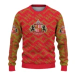 Personalized Sunderland Lattice Gridwork Red Sweater Best Selling