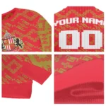 Personalized Sunderland Lattice Gridwork Red Sweater Best Selling