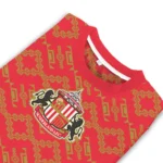 Personalized Sunderland Lattice Gridwork Red Sweater Best Selling