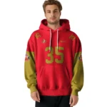 Personalized Sunderland Minimal Design Red Hoodie Best Selling