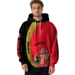 Personalized Sunderland Minimalist Design Red Black Hoodie Best Selling